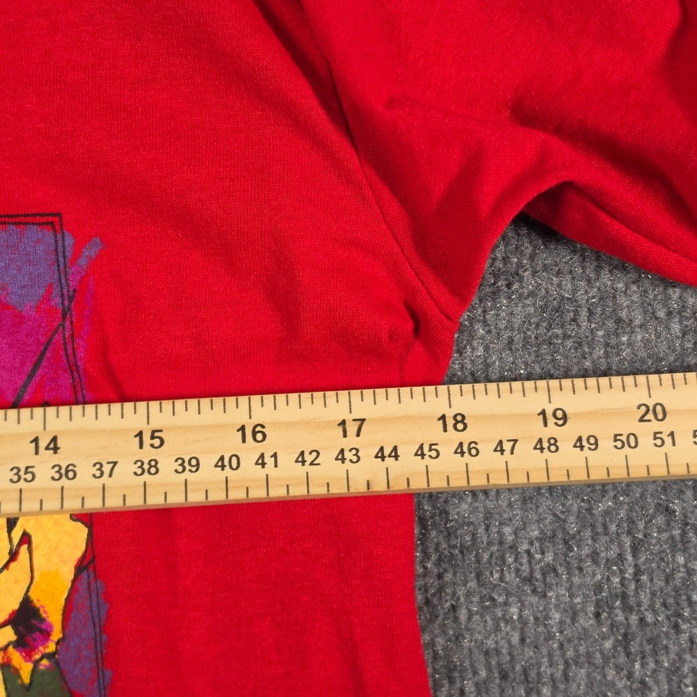 VTG 90s Texas T Shirt Medium Midland Odessa Cactus Flower Single Stitch Stedman - Picture 6 of 7